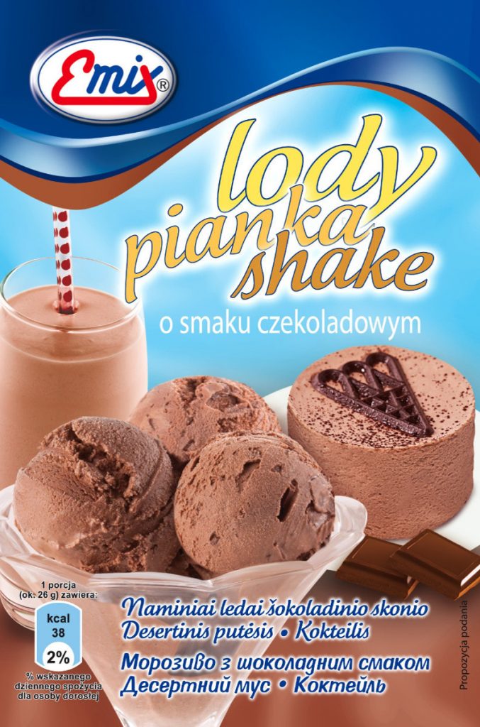 Lody Pianka Shake O Smaku Czekoladowym Emix